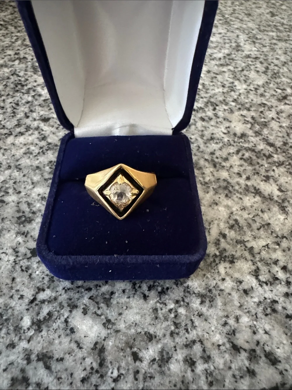 18K Heavy Gold Electroplated Mens Ring - Size 11 - NWT